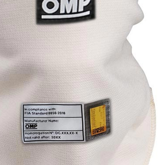 OMP First MY22 Balaclava White (FIA)