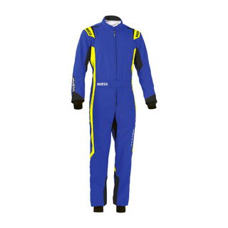Sparco Thunder MY22 Karting Suit Blue/Yellow (CIK)