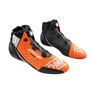 OMP One Evo X R Racing Shoes Orange/Black (FIA)