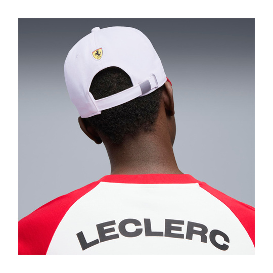 Scuderia Ferrari F1 2026 Charles Leclerc Graphic Cap White
