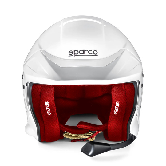 Sparco Flux RJ-i Helmet White/Red (FIA)