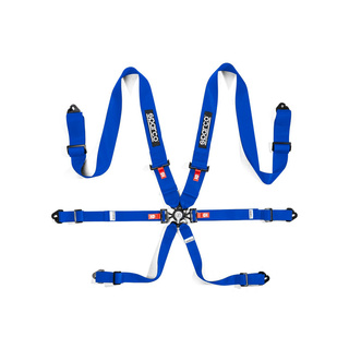 Sparco COMPETITION H-3 STEEL Safety Belts blue (FIA)