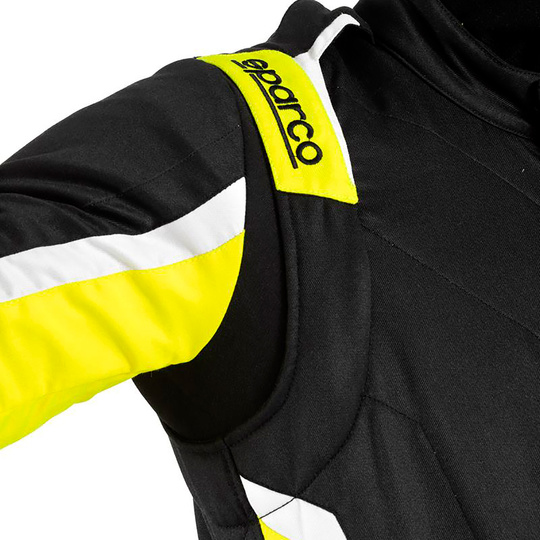Sparco SPRINT PRO MY25 Race Suit Black-Yellow (FIA)