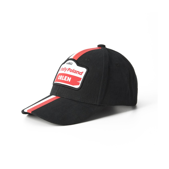 2024 Rally Poland WRC Mens Stripe Baseball Cap black