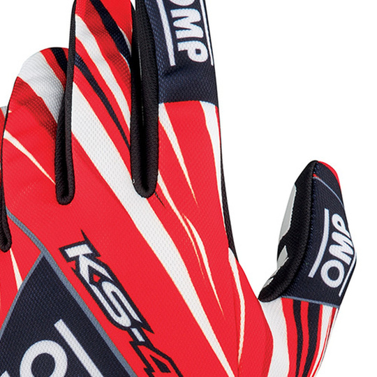 OMP KS-4 ART Racing Gloves Red