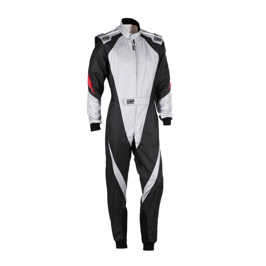 OMP KS-3X Karting Suit Black/Grey (FIA)
