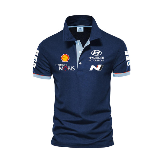 Hyundai Motorsport Team Polo Shirt Navy Blue