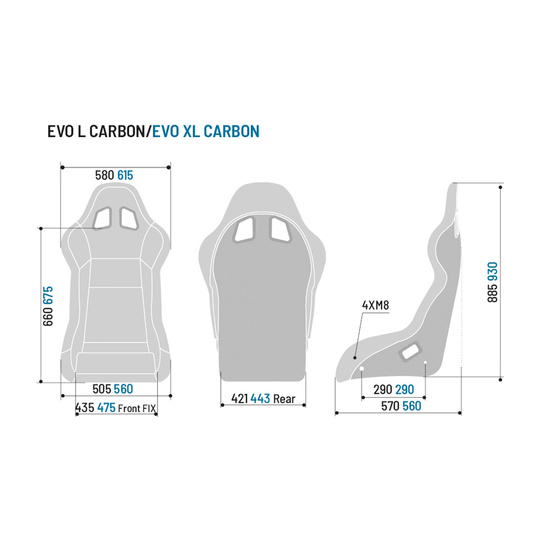 Sparco EVO L CARBON Rally Car Seat (FIA)