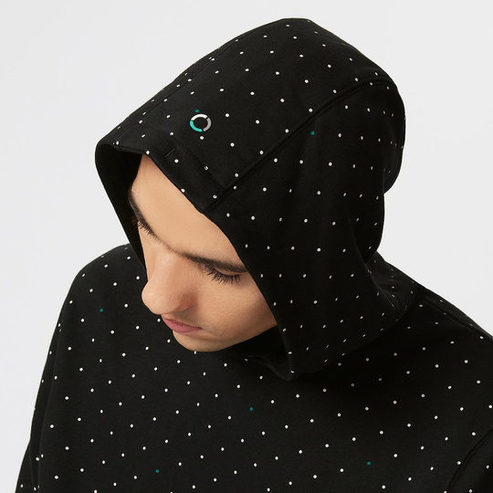 Men's Hoodie Polka Dot Black Mercedes AMG F1