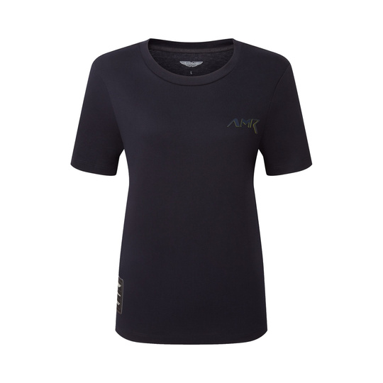 Aston Martin Racing 2026 Women's AMR Logo T-shirt Navy Blue