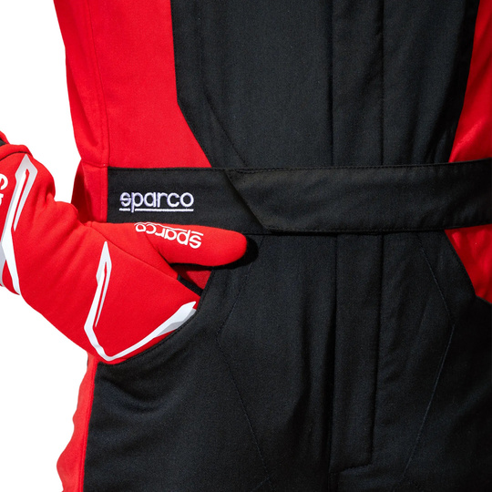 Sparco Sprint Advanced Race Suit Black/Red (FIA)