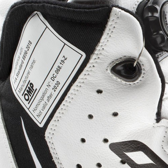 OMP One EVO X R Racing Shoes White (FIA)