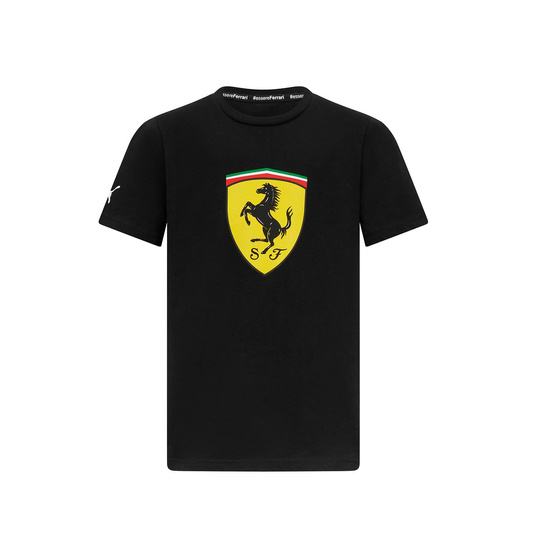 2024 Ferrari F1 Kids Shield T-shirt Black