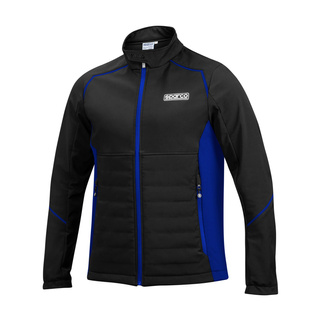  Sparco MY22 Mens softshell jacket black-blue