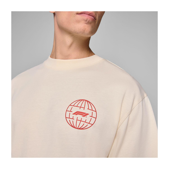 2025 Formula 1 Men's Camo Graphic Beige T-shirt