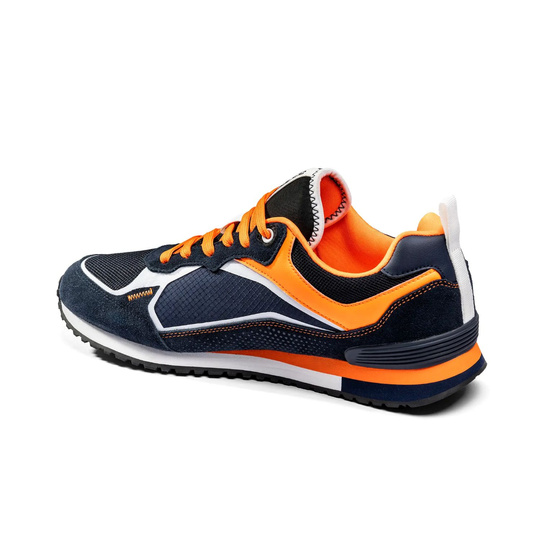 Sparco S-Road Racing Shoes Navy Blue/Orange