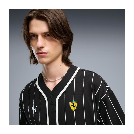 2026 Scuderia Ferrari F1 Mens Retro Baseball Shirt black