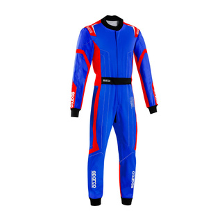 Sparco THUNDER Kids Karting Suit Blue/Red (FIA)