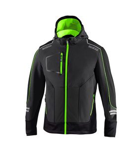 Sparco TECH Mens softshell jacket green