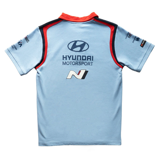 2025 Hyundai Motorsport Mens Team Polo Shirt blue