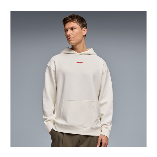 2026 Formula 1 Mens Racing Line Hooded Sweatshirt white
