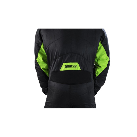 Sparco Sprint MY22 Race Suit Black/Green (FIA)