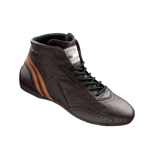 OMP CARRERA MY21 Racing Shoes Dark Brown (FIA )