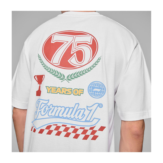 2025 Formula 1 Men's Legacy Graphic White T-shirt