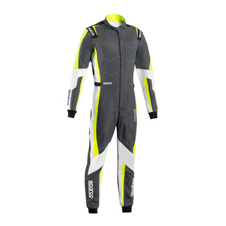 Sparco KERB Karting Suit Grey/Yellow (FIA)