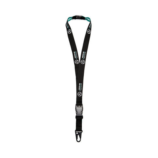 Mercedes AMG F1 Logo Lanyard Classic Black