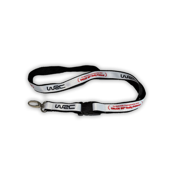 Rally Poland WRC Lanyard White