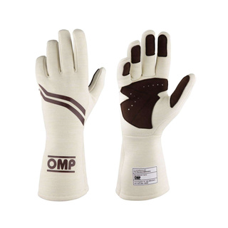 OMP DIJON MY25 Racing Gloves Cream (FIA homologation)