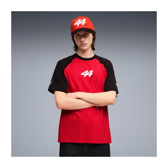 2026 Scuderia Ferrari F1 Mens Hamilton Graphic T-Shirt red
