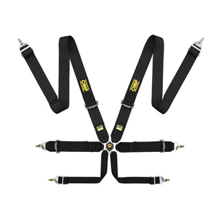 OMP Saloon Pull Up 6 - point Safety Belts black