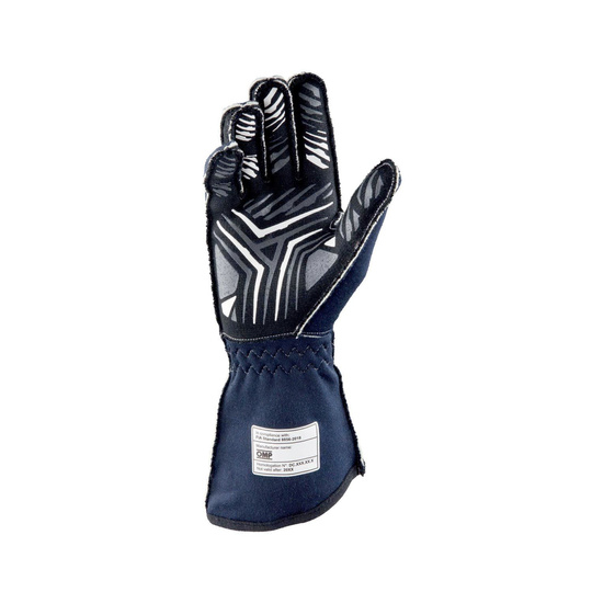 OMP One-S MY20 Racing Gloves Navy Blue (FIA)