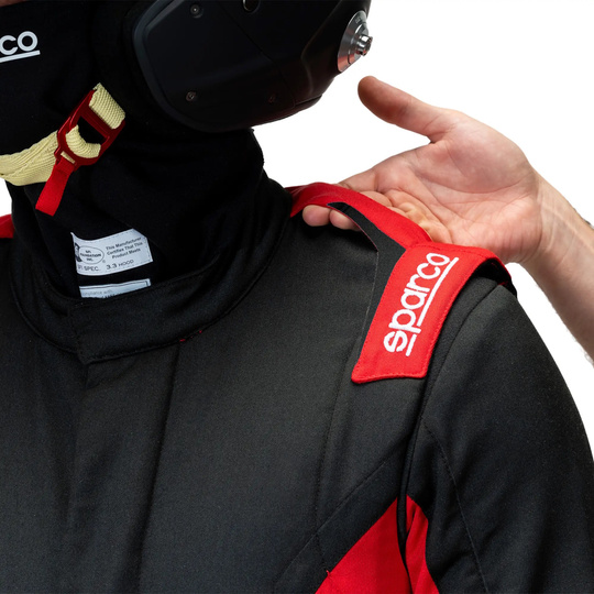 Sparco Sprint Advanced Race Suit Black/Red (FIA)