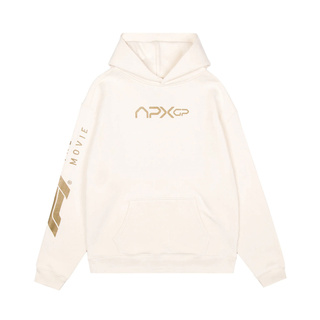 2025 Apex GP Mens Team Hooded Sweatshirt cream