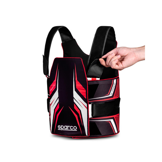 Sparco K-Track Rib Protector Black/Red