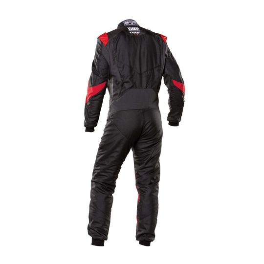OMP ONE EVO X Racing Suit Black/Red (FIA homologation)