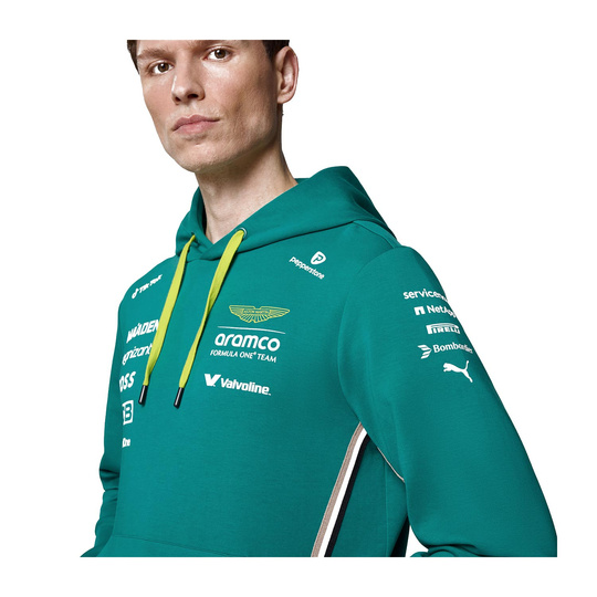 2025 Aston Martin F1 Mens Team Hooded Sweatshirt