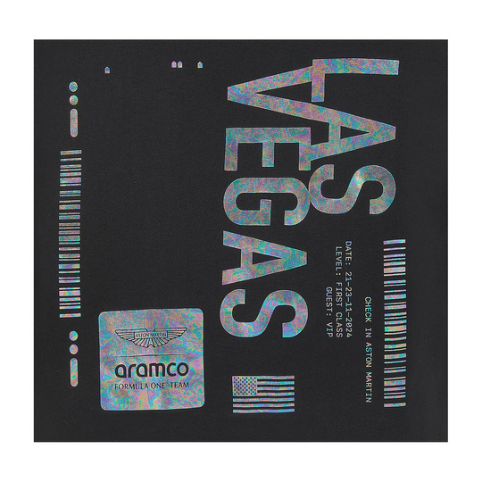 2024 Aston Martin F1 Mens Las Vegas T-Shirt