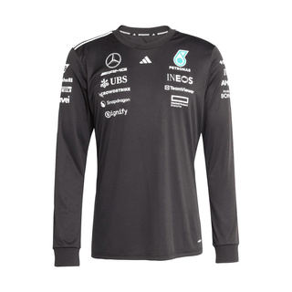 2025 Mercedes AMG F1 Mens Team Longsleeve T-shirt black
