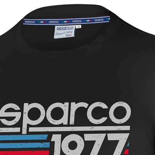 Sparco 1977 T-shirt Black