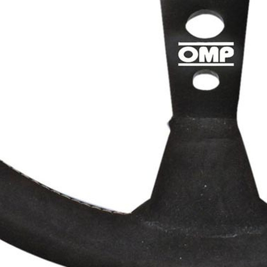 OMP Corsica Steering Wheel Black/Red Suede