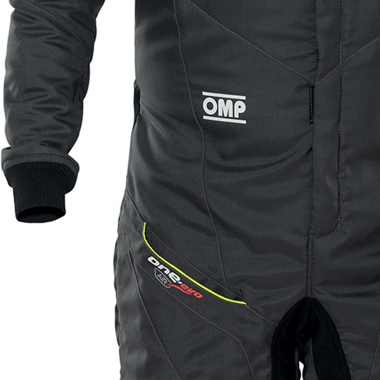 OMP ONE EVO AIR Race Suit Grey-Yellow (FIA)