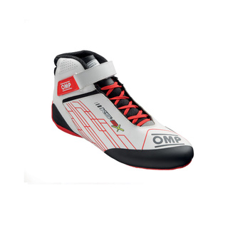 OMP KS-2X Racing Shoes White/Red (FIA)