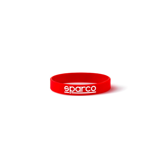 Sparco Logo Silicone Wristband Red