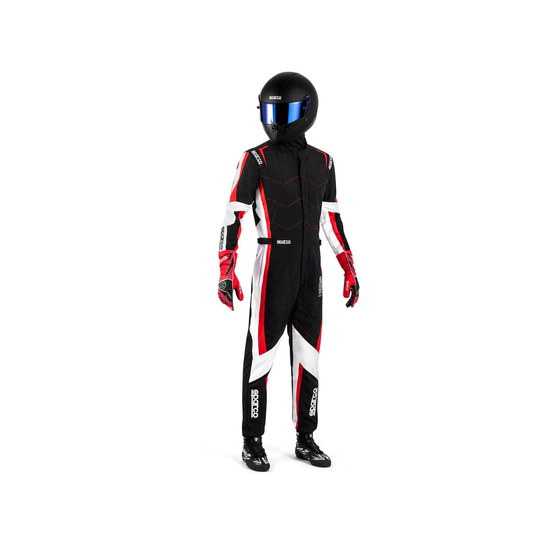 Sparco Kerb Kids Karting Suit Black/Red (FIA)