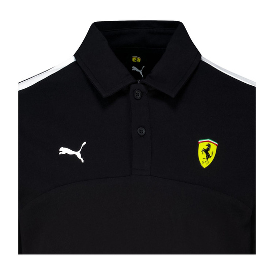 2025 Ferrari F1 Men's Logo Polo Shirt black