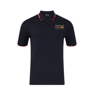 2025 Red Bull Racing Mens Core Logo Polo Shirt navy blue